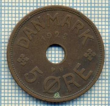 6755 MONEDA - DANEMARCA (DANMARK) - 5 ORE - ANUL 1928 -starea care se vede