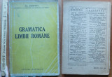 Al. Rosetti , Gramatica limbii romane , 1943 ,ed. 1 cu autograf catre I. Coteanu