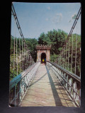 SEPT15-Vedere/Carte postala-Craiova-Podul suspendat din Parcul Poporului, Circulata, Printata