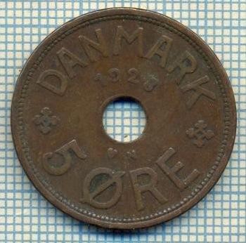 6749 MONEDA - DANEMARCA (DANMARK) - 5 ORE - ANUL 1928 -starea care se vede foto