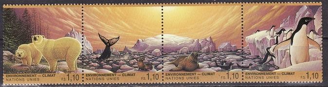 C1155 - ONU Geneva 1993 - cat.nr.259-62 neuzat,perfecta stare,banda de 4