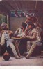 1554 - BRASOV, Ethnic, shepherds to tavern - old postcard - used, Circulata, Printata