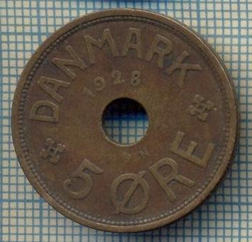 6716 MONEDA - DANEMARCA (DANMARK) - 5 ORE - ANUL 1928 -starea care se vede foto