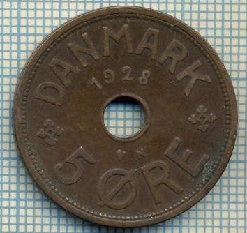 6696 MONEDA - DANEMARCA (DANMARK) - 5 ORE - ANUL 1928 -starea care se vede foto