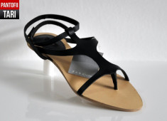 Zara PureBlack Sandals (Marime: 38) foto