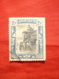 Timbru 2 1/2 pence albastru -Jamaica 1920 -Intoarcerea Trupe Britanice, Stampilat