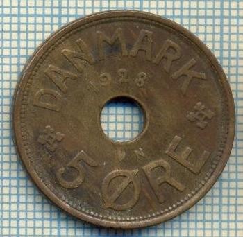 6750 MONEDA - DANEMARCA (DANMARK) - 5 ORE - ANUL 1928 -starea care se vede foto