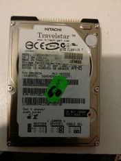 38.HDD Laptop 2.5&amp;quot; IDE ATA 60 GB Hitachi Travelst IC25N060ATMR040 4200 RPM 8 MB foto