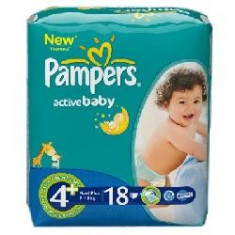 PAMPERS Scutece Active Baby 4+ Maxi Plus 18 buc foto
