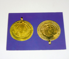 Medalion din aur, imparatul Anastasius, Romania- necirc. - 2+1 gratis - RBK9776 foto