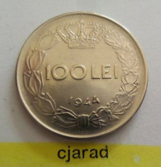 Moneda 100 lei - ROMANIA, Regat 1944 *cod 1267 xf+ foto