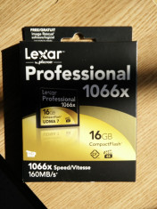 Card Lexar Professional 1066x 16GB CompactFlash, nou, sigilat foto
