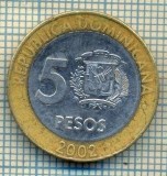 6819 MONEDA - REPUBLICA DOMINICANA - 5 PESOS - ANUL 2002 -starea care se vede, Europa