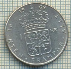 6769 MONEDA - SUEDIA(SVERIGE) - 1 KRONA - ANUL 1969 -starea care se vede