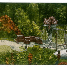 1855 - PUCIOASA, Dambovita, Putul de iod - old postcard - used - 1928