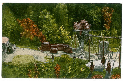 1855 - PUCIOASA, Dambovita, Putul de iod - old postcard - used - 1928 foto