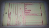 Tablita litografiata pentru insotirea coletelor, bilingva, perioada comunista