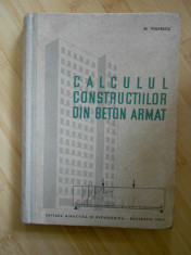 M. VULPESCU--CALCULUL CONSTRUCTIILOR DIN BETON ARMAT foto