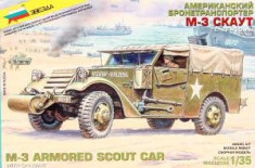 + Kit scara 1/35 Zvezda 3581 - M-3 Armored Scout Car + foto
