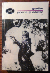 Goethe - Poezie si adevar - ** foto