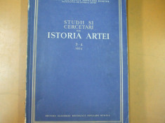 Studii si cercetari de istoria artei 3 - 4 1954 Bucuresti foto