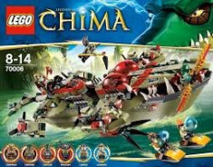 Nava Lego Chima 70006 Cragger&amp;#039;s Command Ship Corabie nou sigilat 609 piese foto