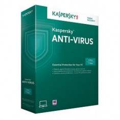 Kaspersky Anti-Virus 2015, 1 PC, 1 an, Retail, New license (KL1161OBAFS) foto