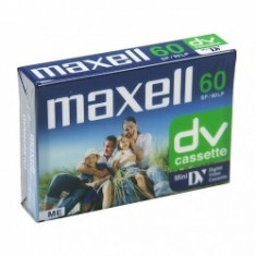 Caseta MiniDV 60min Maxell DVM60SE. foto