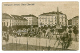 3171 - TIMISOARA, Libertatii Market - old postcard - used - 1922, Circulata, Printata