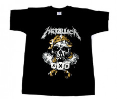 Tricou Metallica - logo titluri albume foto