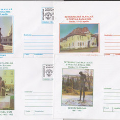 bnk fil Lot 4 intreguri postale 2000 - Retrospectiva filatelica si postala Bacau