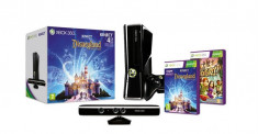 Consola Xbox 360 4 GB + Kinect Sensor + joc Disneyland Adventures + joc Kinect Adventures foto