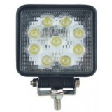 Proiector LED Auto Offroad 27W 12V-24V, 1980 Lumeni, Patrat