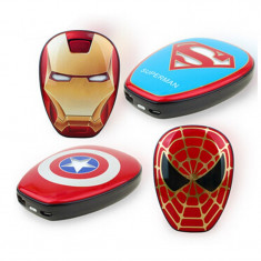 UNIC IN ROMANIA! POWER BANK USB 12000mah AVENGERS,SUPER PUTERE CU SUPER EROI. foto