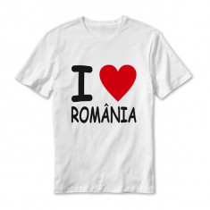 TRICOU SUVENIR I LOVE ROMANIA foto