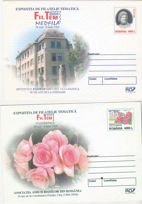 bnk fil Lot 2 intreguri postale 2004 - Expofil Filtem Cluj Napoca