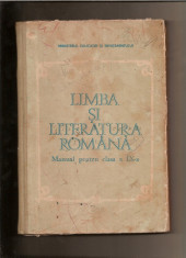 Limba romana - manual pentru clasa a IX-a, Bucure?ti 1989 foto