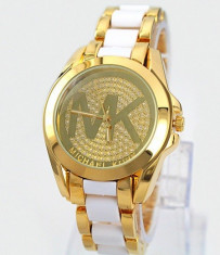 CEAS DAMA MICHAEL KORS BIG MK Gold&amp;amp;Diamonds-COLECTIE 2015-SUPERB !! foto