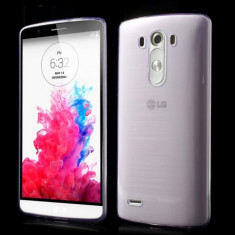 Carcasa protectie spate din silicon ultra-subtire 0.65mm pentru LG G3 D850 - mov foto