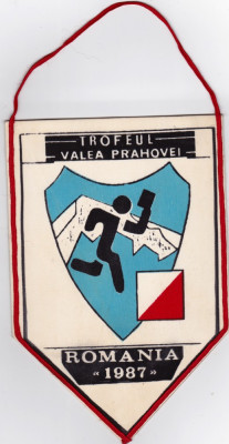 Fanion orientare sportiva - Trofeul Valea Prahovei, ediţia 1-a, 22-24 Mai 1987 foto