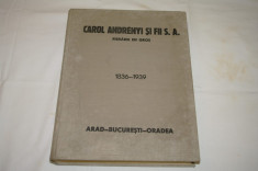 Carol Andrenyi si fii S.A. - Fierarie en gros - 1836 - 1939 foto