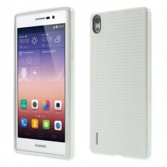 Carcasa protectie spate Mesh pentru Huawei Ascend P7 - alba foto