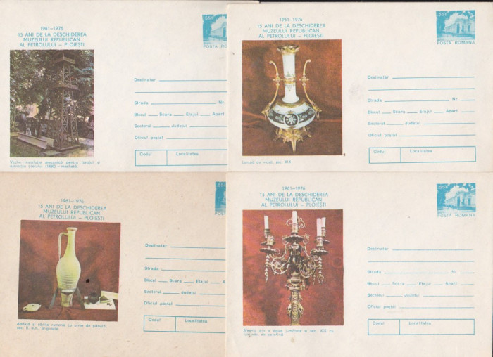 bnk fil Lot 4 Intreguri postale 1976 - Muzeul Petrolului Ploiesti