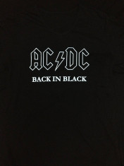 Tricou AC/DC Back in Black foto