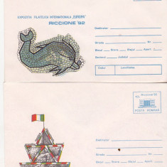 bnk fil Lot 2 Intreguri postale 1992 - Expofil internationala Europa Riccione