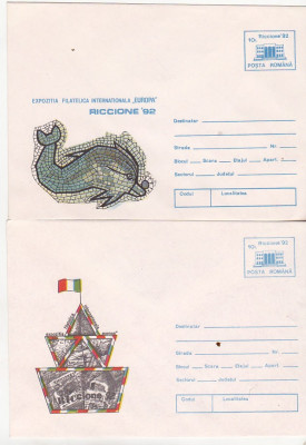 bnk fil Lot 2 Intreguri postale 1992 - Expofil internationala Europa Riccione foto