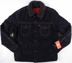 (NOU) GEACA DE BLUGI LEVI&amp;#039;S DOUBLE STITCH SHERPA TRUCKER JACKET - (MARIME: M) foto