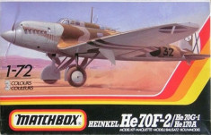 Macheta avion Heinkel 70F-2/He70G-1/He170A Model Kit by MATCHBOX (Original!!!!) foto