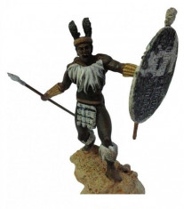 Soldat din plumb - Zulu Warrior Sec. XIX - BC scara 1:32 foto