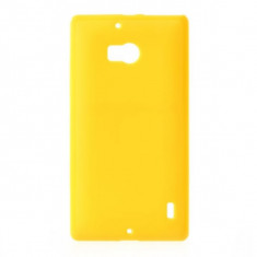 Carcasa protectie spate gel TPU pentru Nokia Lumia 929/930 - galbena foto